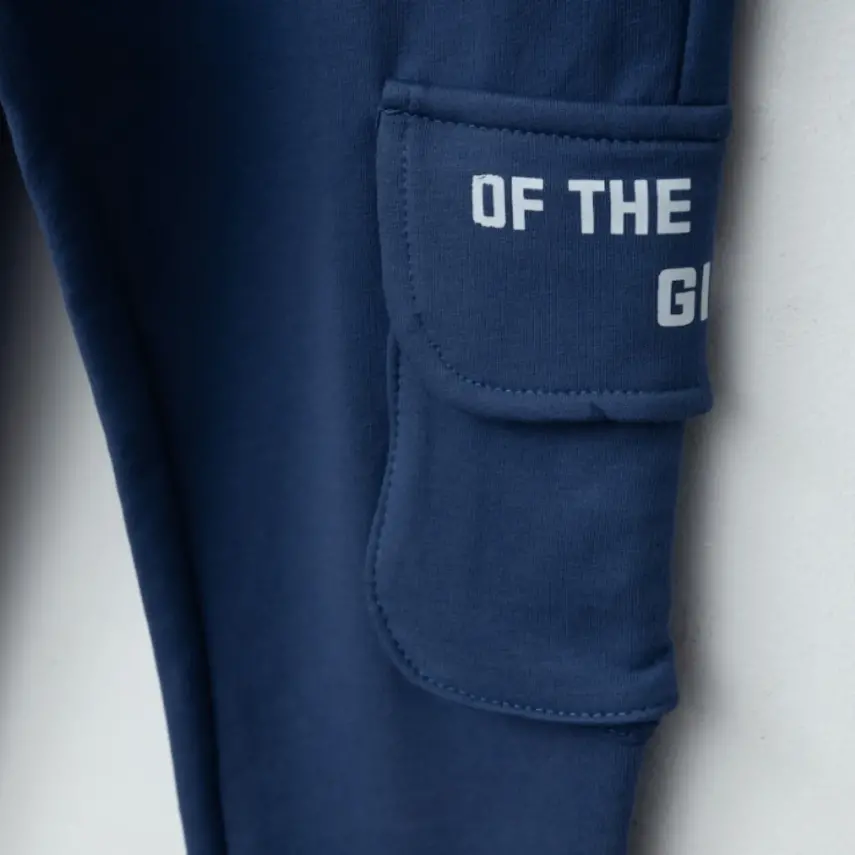 Winimo Erkek Eşofman Altı Körüklü Cepli İndigo - 4