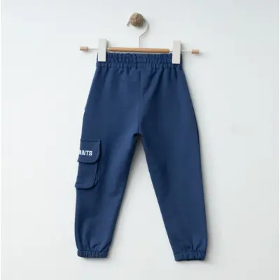 Winimo Erkek Eşofman Altı Körüklü Cepli İndigo - 5