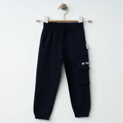 Winimo Erkek Eşofman Altı Körüklü Cepli Lacivert - 1