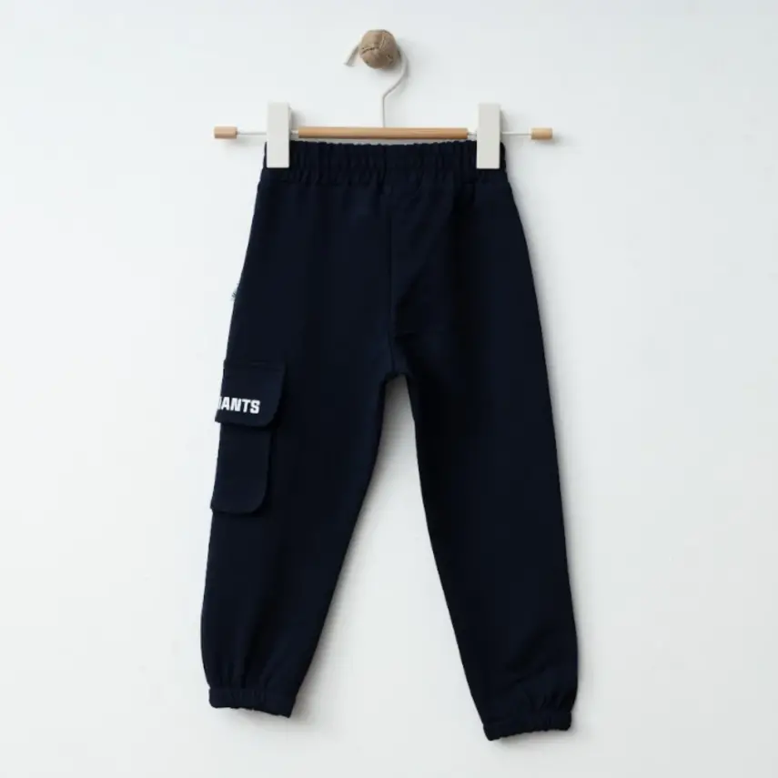 Winimo Erkek Eşofman Altı Körüklü Cepli Lacivert - 3