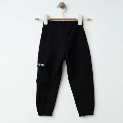 Winimo Erkek Eşofman Altı Körüklü Cepli Siyah - 2