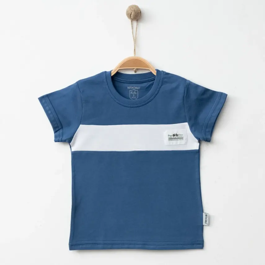Winimo Erkek T-Shirt Armalı İndigo - 1