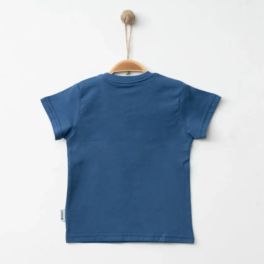 Winimo Erkek T-Shirt Armalı İndigo - 3