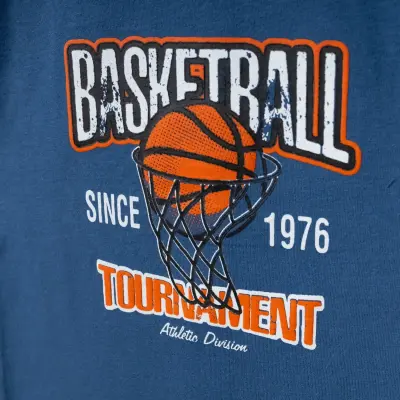 Winimo Erkek T-Shirt Basketball Baskılı İndigo - 3