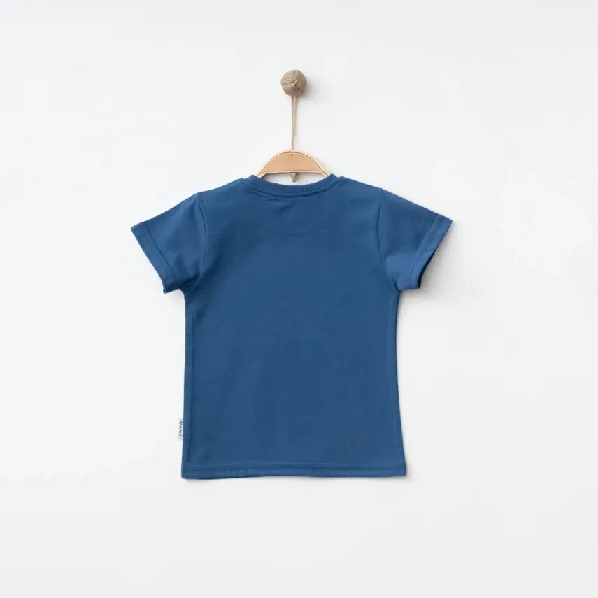 Winimo Erkek T-Shirt Surf Baskılı İndigo - 11