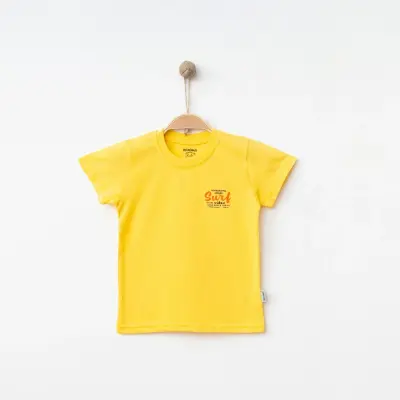 Winimo Erkek T-Shirt Surf Baskılı Sarı