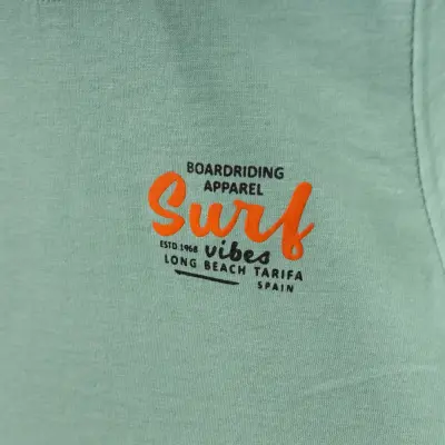 Winimo Erkek T-Shirt Surf Baskılı Yeşil - 3