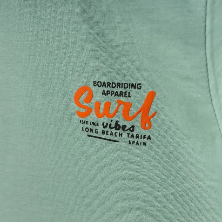 Winimo Erkek T-Shirt Surf Baskılı Yeşil - 6