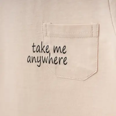 Winimo Erkek T-Shirt Take Me Baskılı Bej - 5