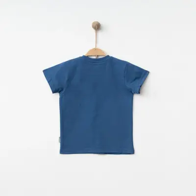 Winimo Erkek T-Shirt Take Me Baskılı İndigo - 5
