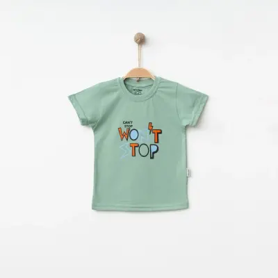 Winimo Erkek T-Shirt Wontstop Baskılı Yeşil 