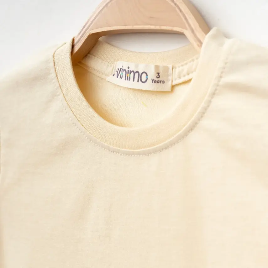 Winimo Keep On Board Baskılı Çocuk T-Shirt Unisex Krem - 6