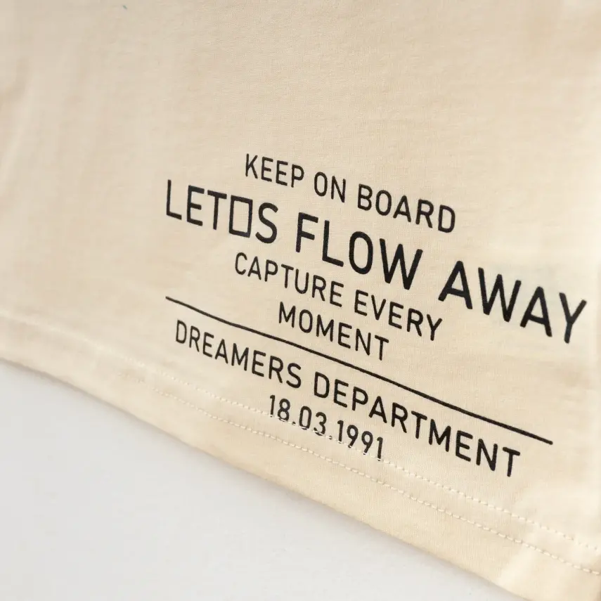 Winimo Keep On Board Baskılı Çocuk T-Shirt Unisex Krem - 9