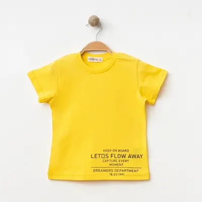 Winimo Keep On Board Baskılı Çocuk T-Shirt Unisex Sarı