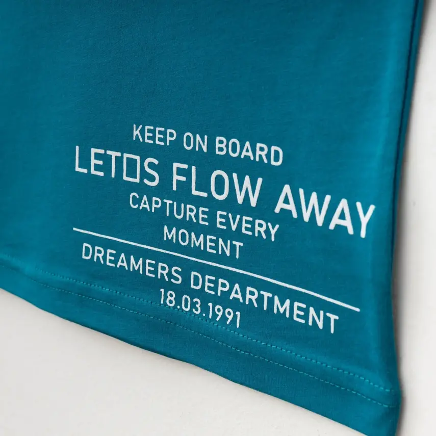 Winimo Keep On Board Baskılı Çocuk T-Shirt Unisex Turkuaz - 6