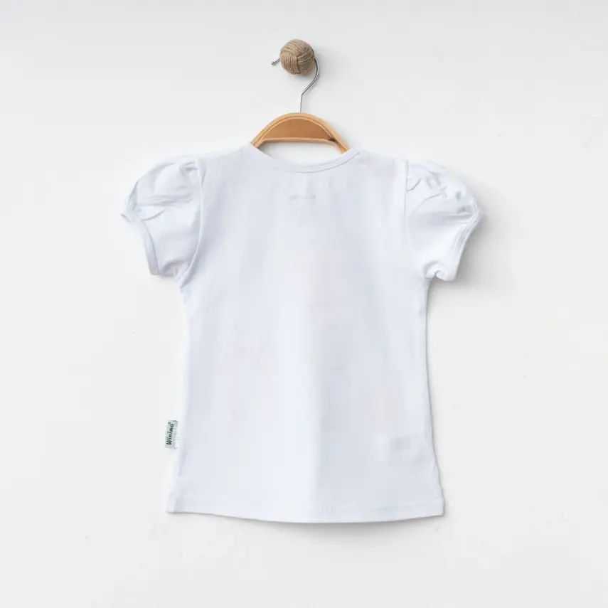 Winimo Kız Bebek T-Shirt You Are A Star Baskılı Beyaz - Pembe - 3