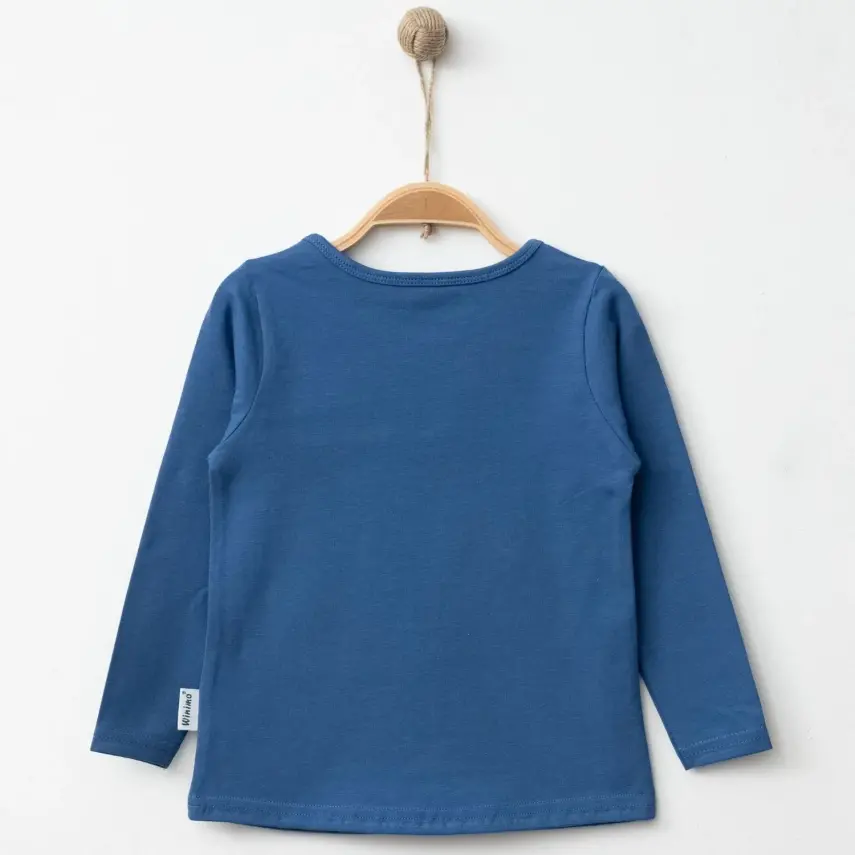 Winimo Kız Body Uzun Kol Basic İndigo - 4