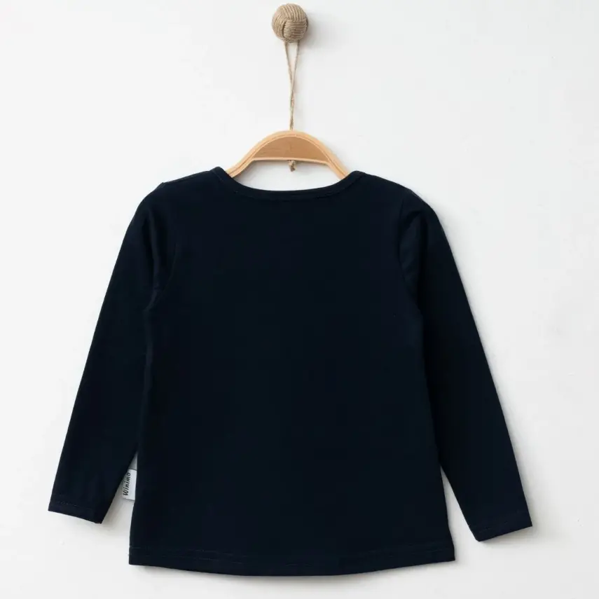 Winimo Kız Body Uzun Kol Basic Lacivert - 4