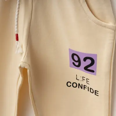 Winimo Kız Çocuk 2li Takım 92 Life Confide Baskılı Bej - 6