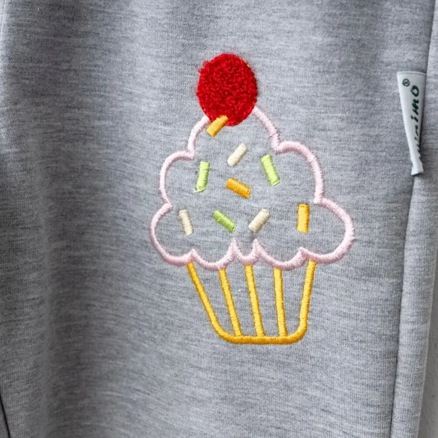 Winimo Kız Eşofman Altı Cupcake Nakışlı Gri - 3