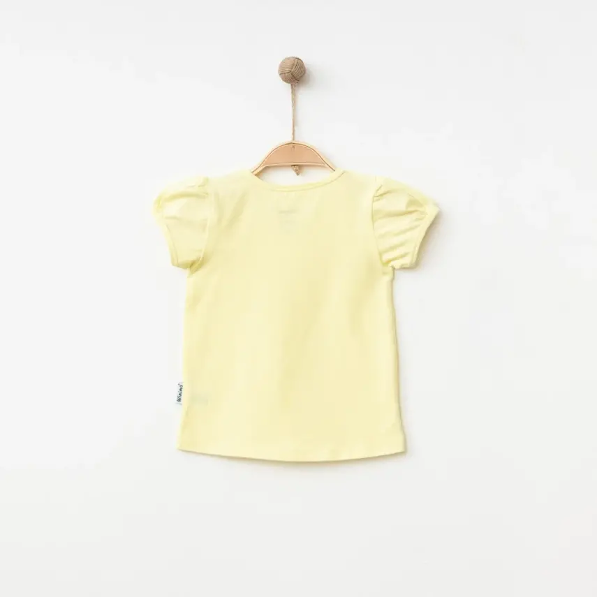Winimo Kız T-Shirt Basic Açık Sarı - 2