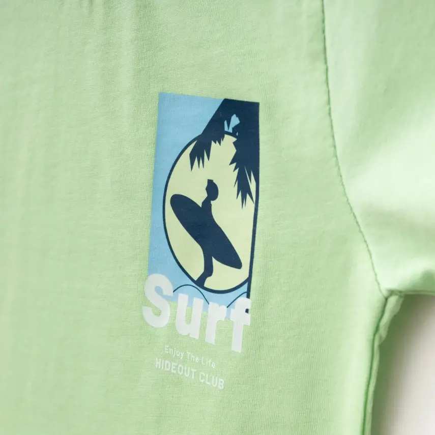 Winimo Surf Baskılı 2Li Erkek Çocuk Takım Fıstık Yeşili - 3