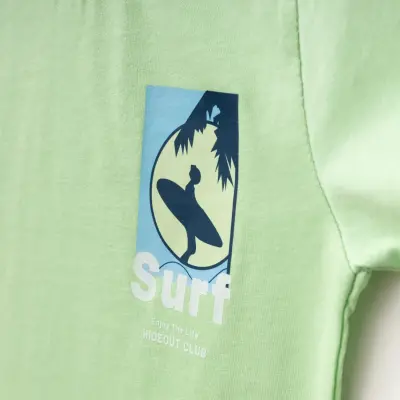 Winimo Surf Baskılı 2Li Erkek Çocuk Takım Fıstık Yeşili - 6