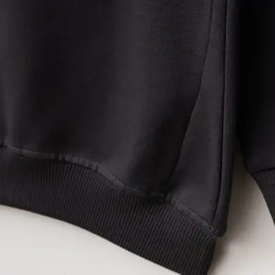 Winimo Unisex Bisiklet Yaka Çocuk Sweatshirt Parçalı Basic Füme - 6