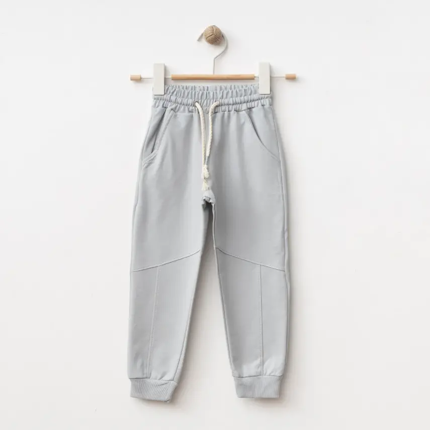 Winimo Unisex Çocuk Eşofman Altı Parçalı Basic Boyalı Gri - 4