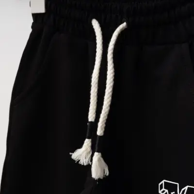 Winimo Unisex Çocuk Eşofman Altı W Baskılı Siyah - 2