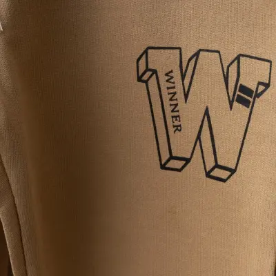 Winimo Unisex Çocuk Eşofman Altı W Baskılı Sütlü Kahve - 3