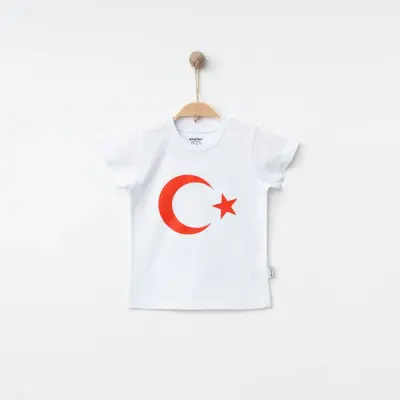 Winimo Unisex T-Shirt Ay Yıldız Baskılı Beyaz - 11