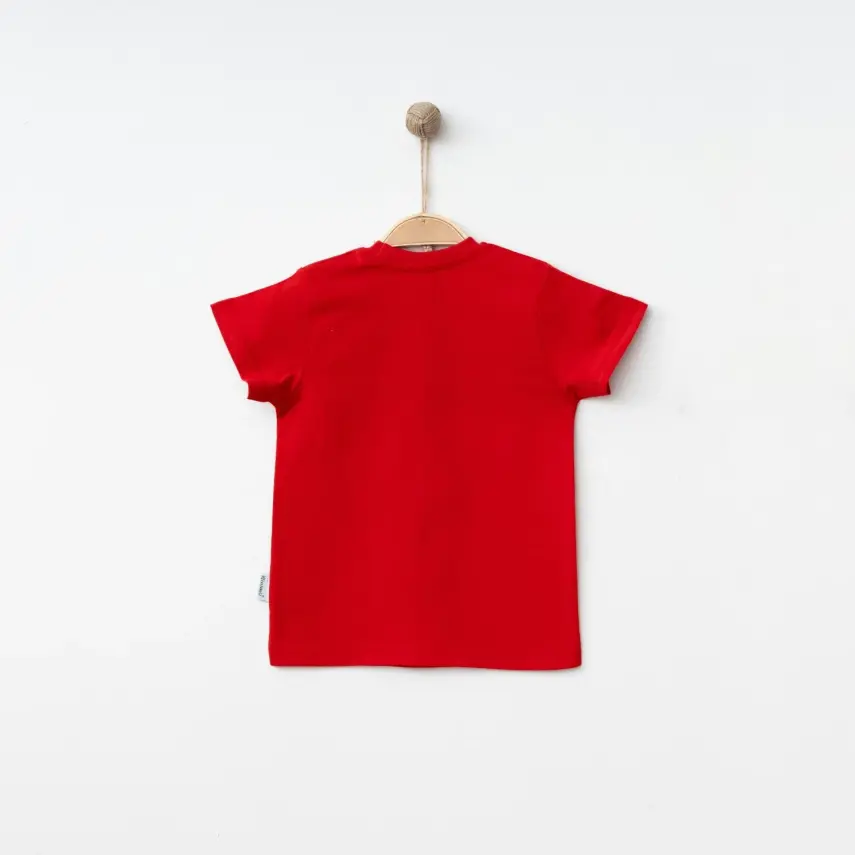 Winimo Unisex T-Shirt Ay Yıldız Baskılı Kırmızı - 2