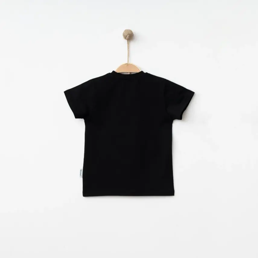 Winimo Unisex T-Shirt Uzay Baskılı Siyah - 2