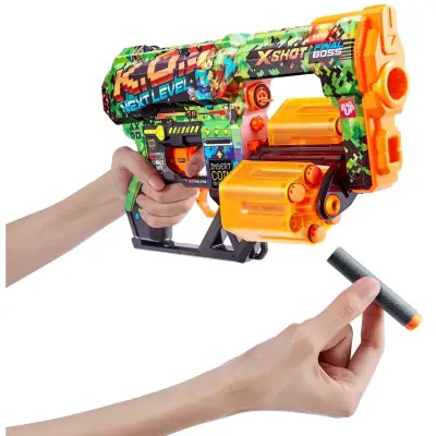 X-Shot Excel Skins Sünger Atan Tabanca 12 Dartlı - 2