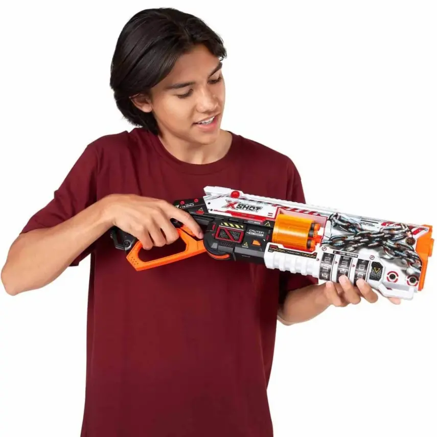 X-Shot Skins Lock Blaster Sünger Dart Atan Tabanca 56 cm 16 Dartlı - 3