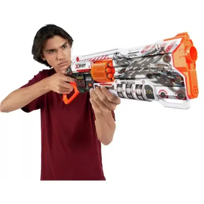 X-Shot Skins Lock Blaster Sünger Dart Atan Tabanca 56 cm 16 Dartlı - 5