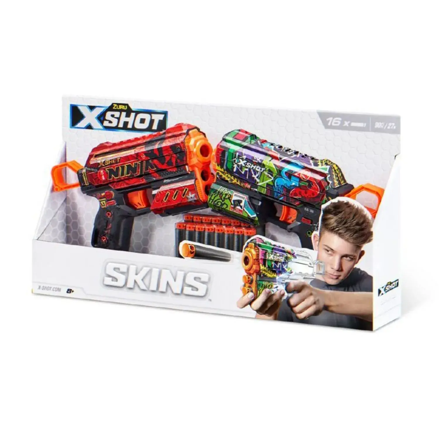 X-shot Sünger Atan Tabanca 2li 16 Mermili | Satın Al