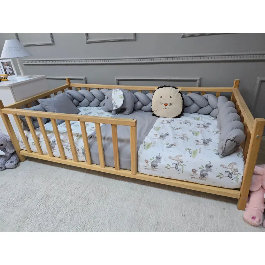 Yuar Baby Motessori Örgü Uyku Seti Gri Amazon - 4