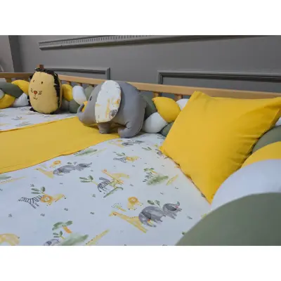 Yuar Baby Motessori Örgü Uyku Seti Sarı Amazon - 3