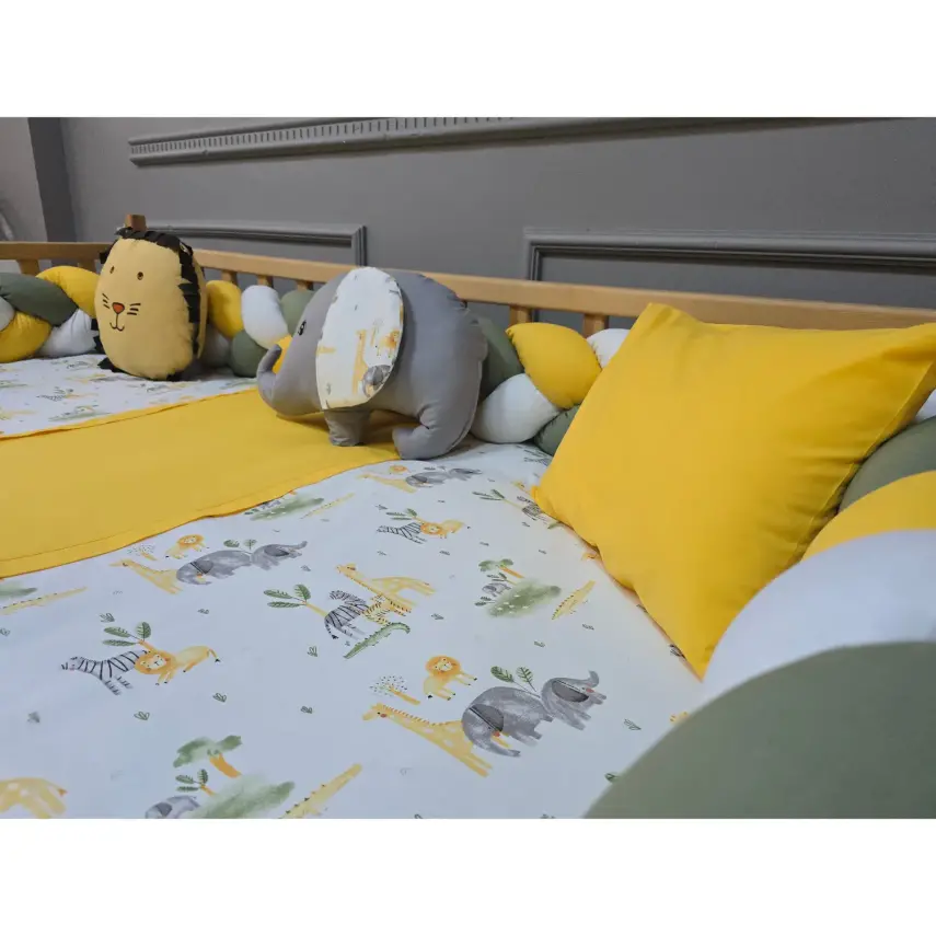 Yuar Baby Motessori Örgü Uyku Seti Sarı Amazon - 3