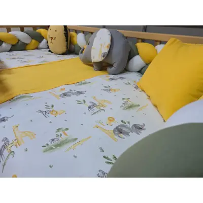 Yuar Baby Motessori Örgü Uyku Seti Sarı Amazon - 8