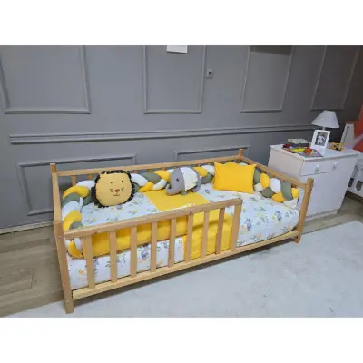 Yuar Baby Motessori Örgü Uyku Seti Sarı Amazon - 6