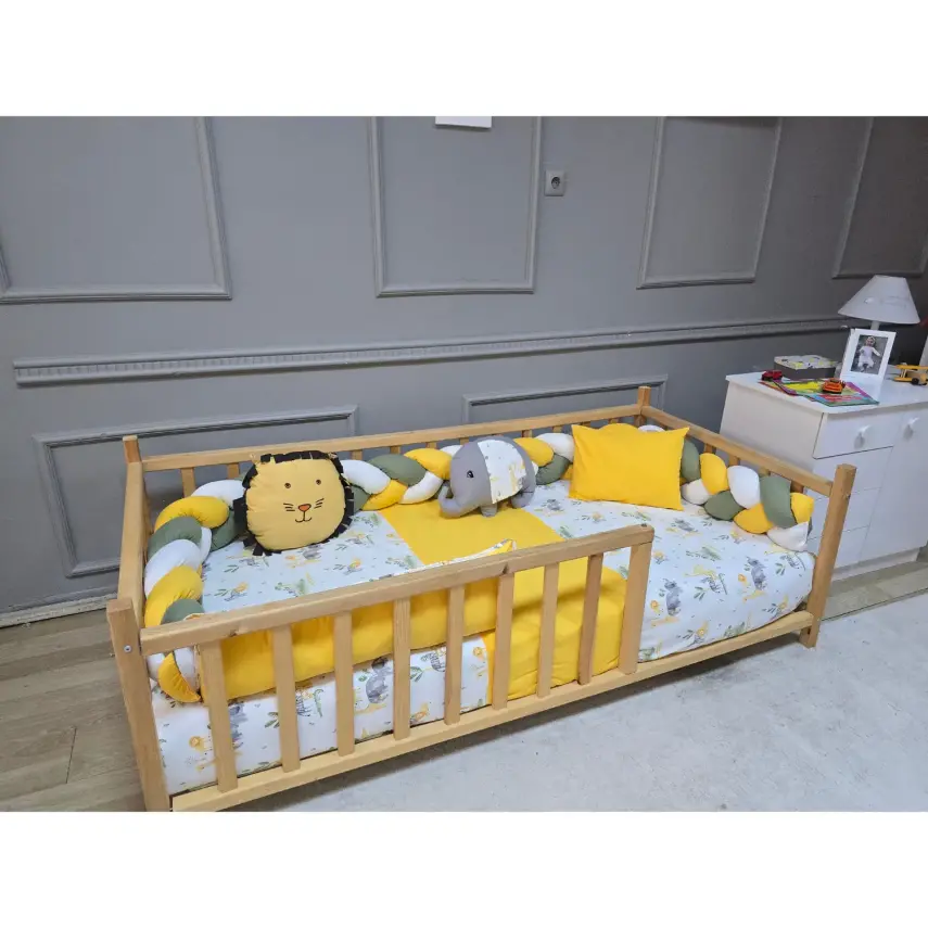 Yuar Baby Motessori Örgü Uyku Seti Sarı Amazon - 2