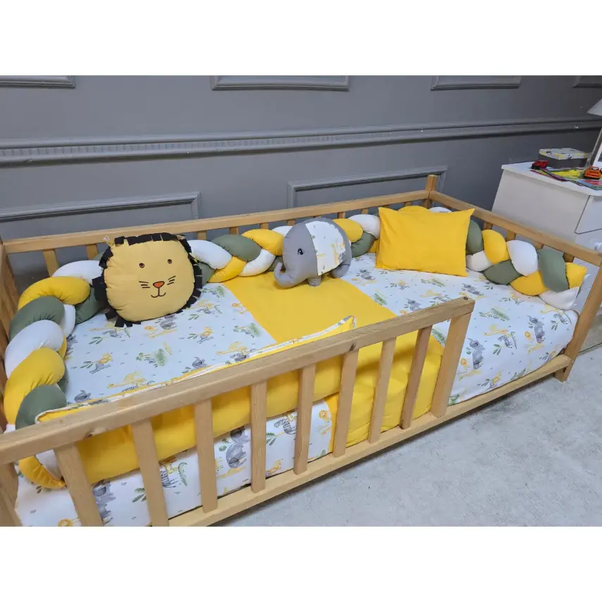 Yuar Baby Motessori Örgü Uyku Seti Sarı Amazon - 4