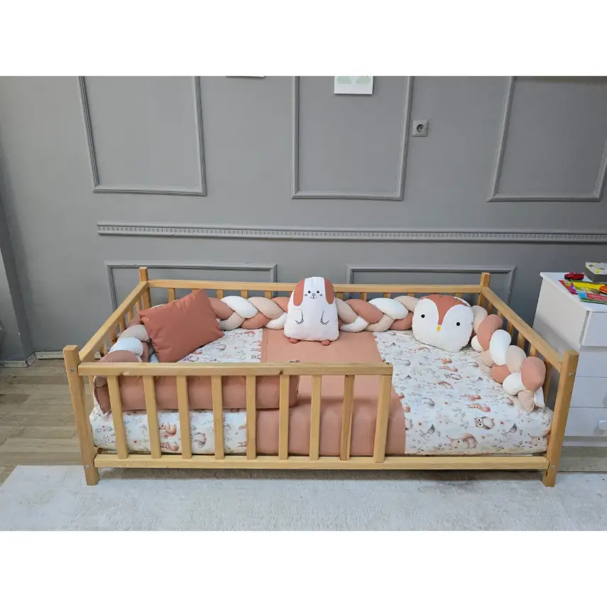 Yuar Baby Motessori Örgü Uyku Seti Somon Tavşan - 4