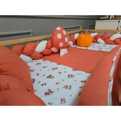 Yuar Baby Motessori Örgü Uyku Seti Turuncu Mantar - 4