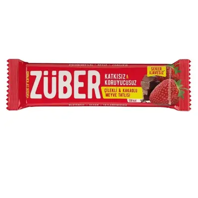 Züber Çilekli Ve Kakaolu Meyve Bar 40gr (1)