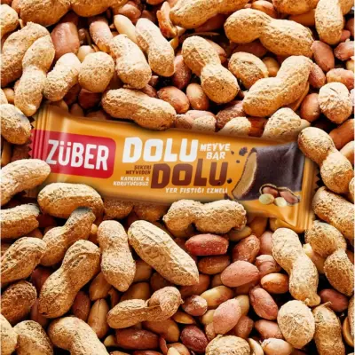 Züber Dolu Dolu Meyve Bar Yer Fıstığı Ezmeli 30 gr. (1)
