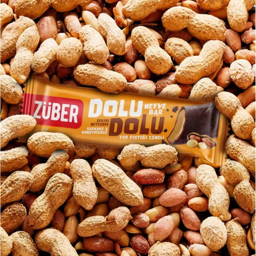 Züber Dolu Dolu Meyve Bar Yer Fıstığı Ezmeli 30 gr. - 2